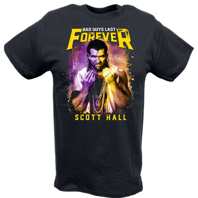 Scott Hall Bad Guys Last Forever Razor Ramon T-shirt by EWS | Extreme Wrestling Shirts