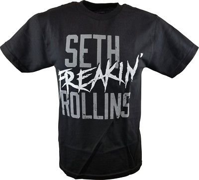 Seth Freakin' Rollins Mens Black T-shirt Sports Mem, Cards & Fan Shop > Fan Apparel & Souvenirs > Wrestling by Hybrid Tees | Extreme Wrestling Shirts