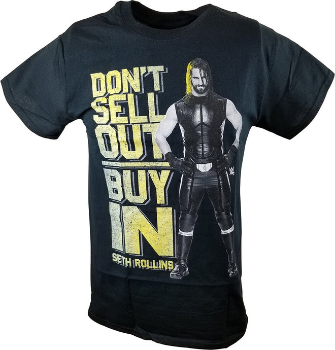 Seth Rollins Don't Buy In Sell Out WWE Mens Black T-shirt Sports Mem, Cards & Fan Shop > Fan Apparel & Souvenirs > Wrestling by Freeze | Extreme Wrestling Shirts