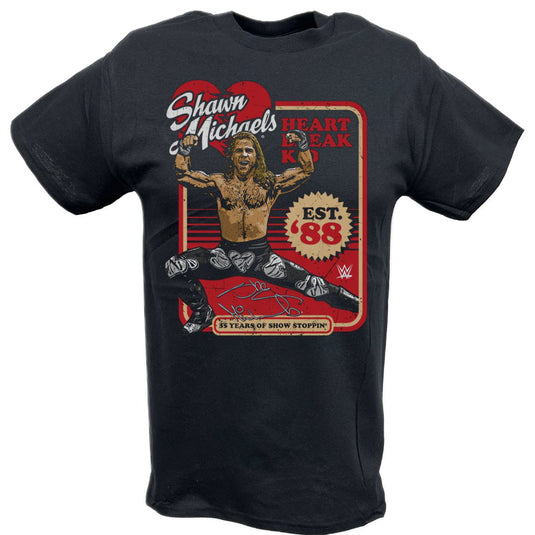 Shawn Michaels Est 1988 Signature T-shirt by EWS | Extreme Wrestling Shirts