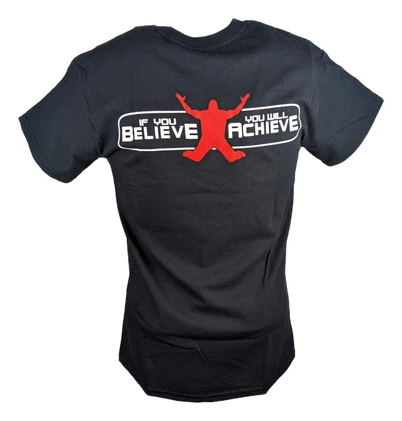 Load image into Gallery viewer, Shawn Michaels HBK Believe It Achieve It Black T-shirt Sports Mem, Cards &amp; Fan Shop &gt; Fan Apparel &amp; Souvenirs &gt; Wrestling by Hybrid Tees | Extreme Wrestling Shirts
