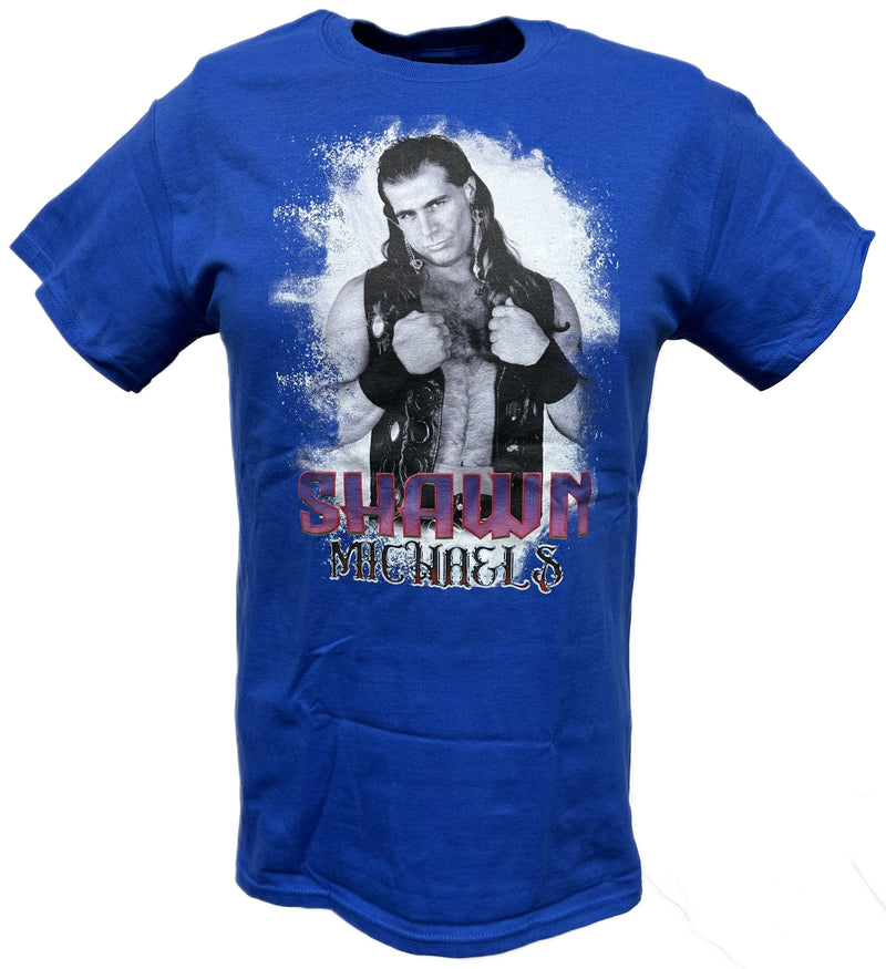 Load image into Gallery viewer, Shawn Michaels Heartbreaker WWE Mens Blue T-shirt by WWE | Extreme Wrestling Shirts
