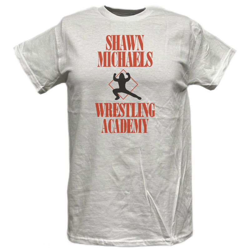 Load image into Gallery viewer, Shawn Michaels Wrestling Academy White T-shirt by EWS | Extreme Wrestling Shirts
