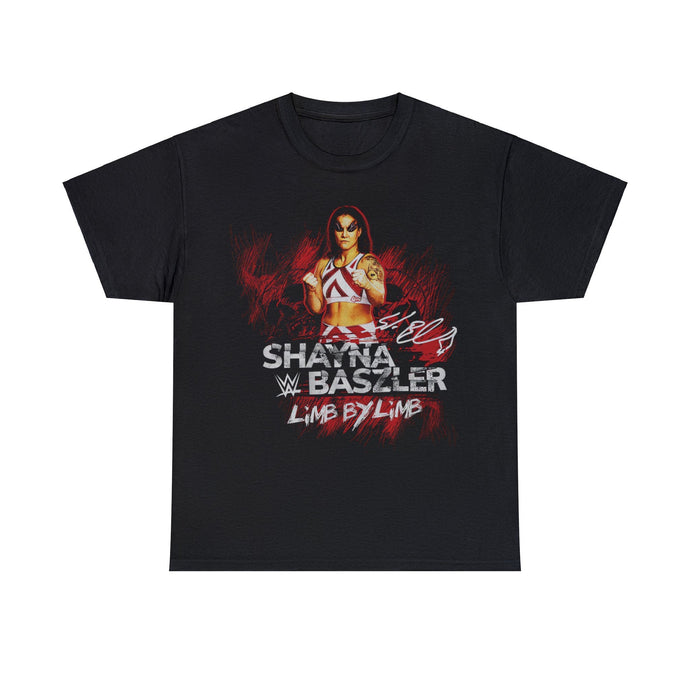 Shayna Baszler Limb By Limb Black T-shirt by EWS | Extreme Wrestling Shirts