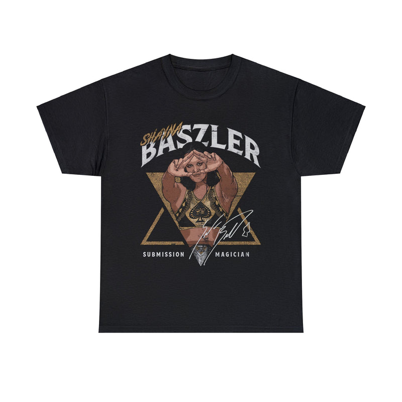 Load image into Gallery viewer, Shayna Baszler Submission Magician Black T-shirt by EWS | Extreme Wrestling Shirts
