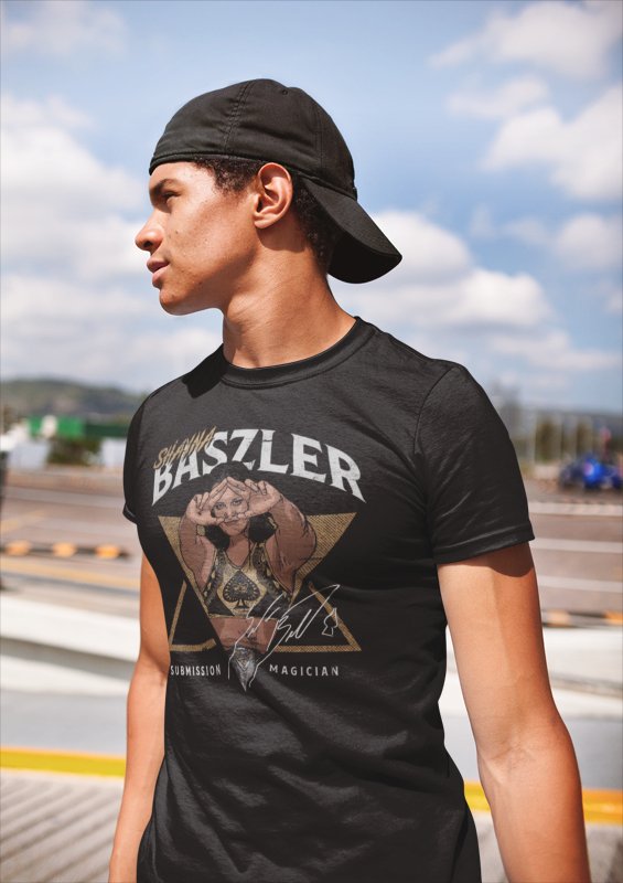 Load image into Gallery viewer, Shayna Baszler Submission Magician Black T-shirt by EWS | Extreme Wrestling Shirts
