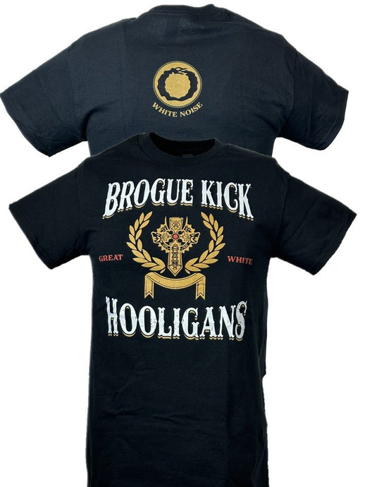 Sheamus Brogue Kick Hooligans White Noise T-shirt by EWS | Extreme Wrestling Shirts