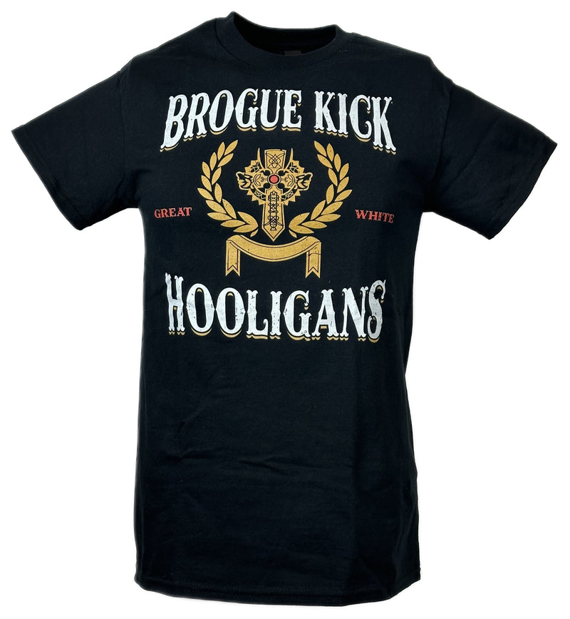 Load image into Gallery viewer, Sheamus Brogue Kick Hooligans White Noise T-shirt by EWS | Extreme Wrestling Shirts
