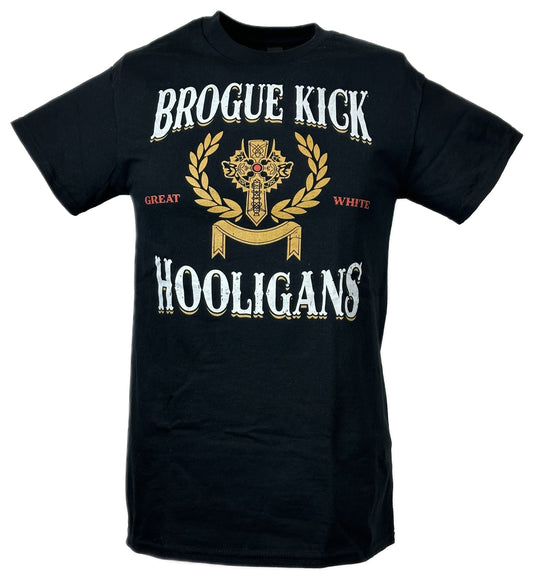 Sheamus Brogue Kick Hooligans White Noise T-shirt by EWS | Extreme Wrestling Shirts