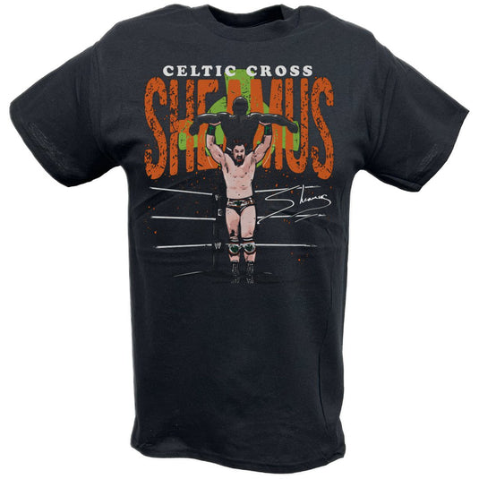 Sheamus Celtic Cross Black T-shirt by EWS | Extreme Wrestling Shirts