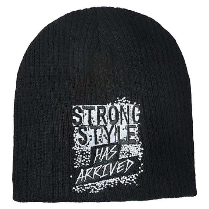 Shinsuke Nakamura Strong Style Has Arrived Authentic Knit Beanie Cap Hat by EWS | Extreme Wrestling Shirts
