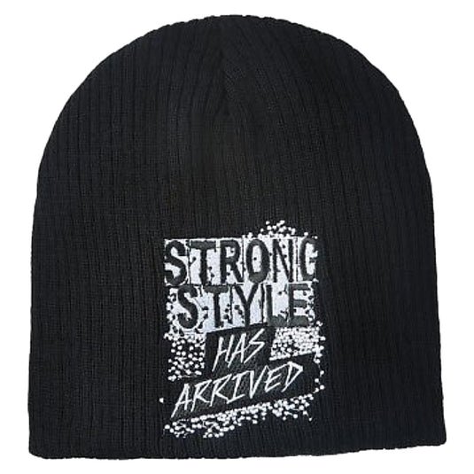 Shinsuke Nakamura Strong Style Has Arrived Authentic Knit Beanie Cap Hat by EWS | Extreme Wrestling Shirts