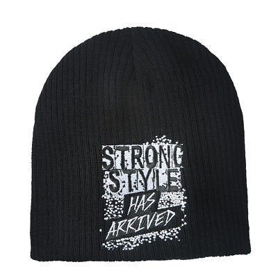 Shinsuke Nakamura Strong Style Has Arrived WWE Authentic Knit Beanie Cap Hat by WWE | Extreme Wrestling Shirts