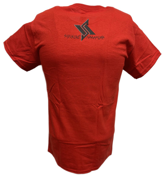 Shinsuke Nakamura Vibe Mens Red T-Shirt by WWE | Extreme Wrestling Shirts