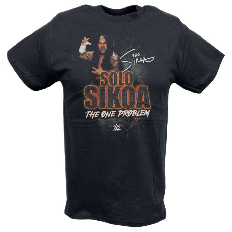 Load image into Gallery viewer, Solo Sikoa Signature Black T-shirt by EWS | Extreme Wrestling Shirts
