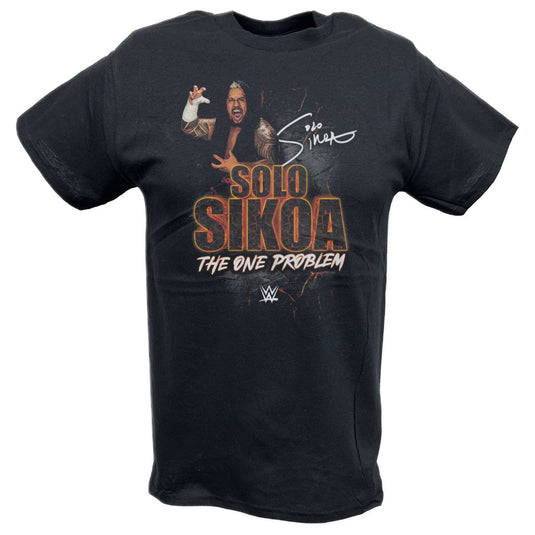 Solo Sikoa Signature Black T-shirt by EWS | Extreme Wrestling Shirts