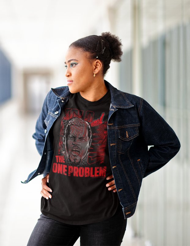 Load image into Gallery viewer, Solo Sikoa The One Problem Black T-shirt by EWS | Extreme Wrestling Shirts
