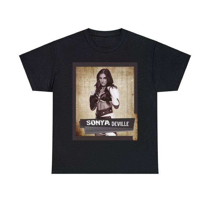 Sonya Deville Ready to Fight Black T-shirt by EWS | Extreme Wrestling Shirts