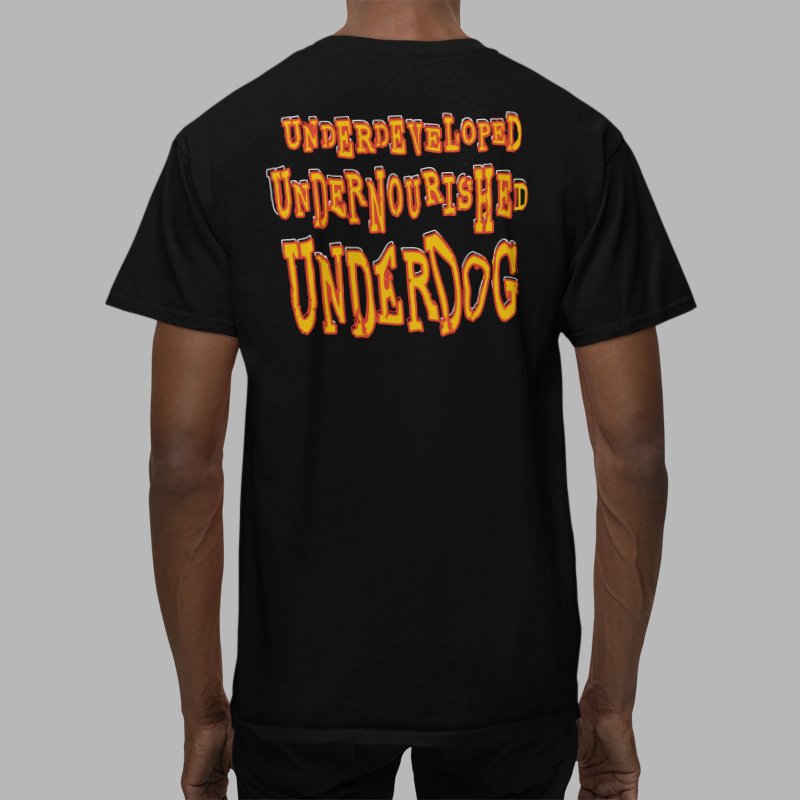 Load image into Gallery viewer, Spike Dudley Underdog Black T-shirt by EWS | Extreme Wrestling Shirts
