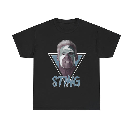 Sting Painted Face Mens Black T-shirt by EWS | Extreme Wrestling Shirts