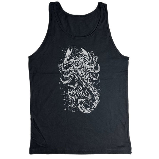 Sting White Scorpion Black Tank Top Shirt by EWS | Extreme Wrestling Shirts