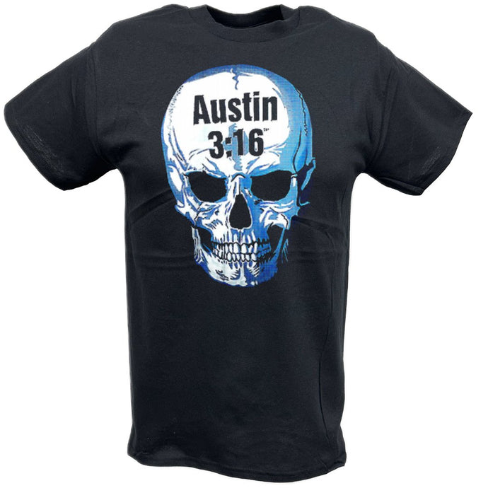 Stone Cold Steve Austin 316 Faded Skull T-shirt by EWS | Extreme Wrestling Shirts