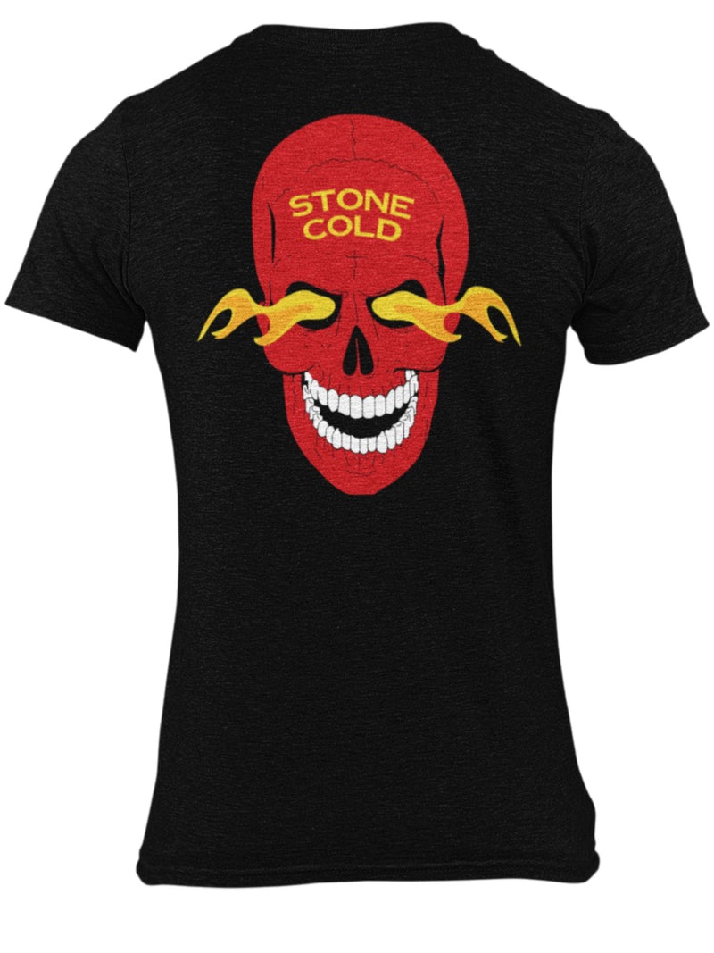 Load image into Gallery viewer, Stone Cold Steve Austin 316 Red Fire Skull T-shirt by EWS | Extreme Wrestling Shirts

