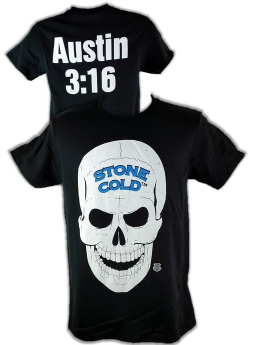 Stone Cold Steve Austin 3:16 Skull Legends Collection Mens Black T-shirt Sports Mem, Cards & Fan Shop > Fan Apparel & Souvenirs > Wrestling by EWS | Extreme Wrestling Shirts