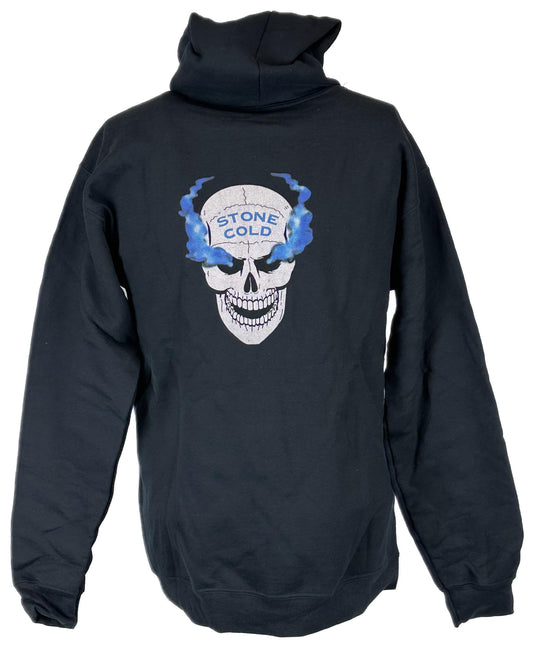 Stone Cold Steve Austin 3:16 Smoking Skull Black Zipper Hoody Sweatshirt by WWE | Extreme Wrestling Shirts