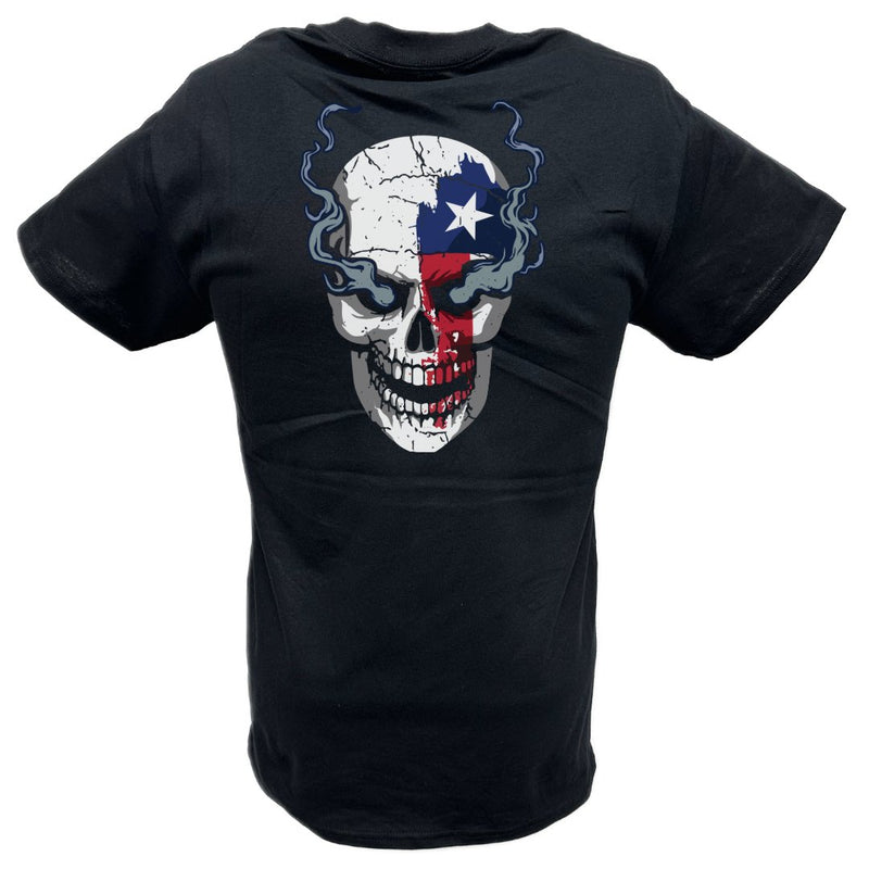 Load image into Gallery viewer, Stone Cold Steve Austin 316 Texas Flag Smoking Skull T-shirt by EWS | Extreme Wrestling Shirts
