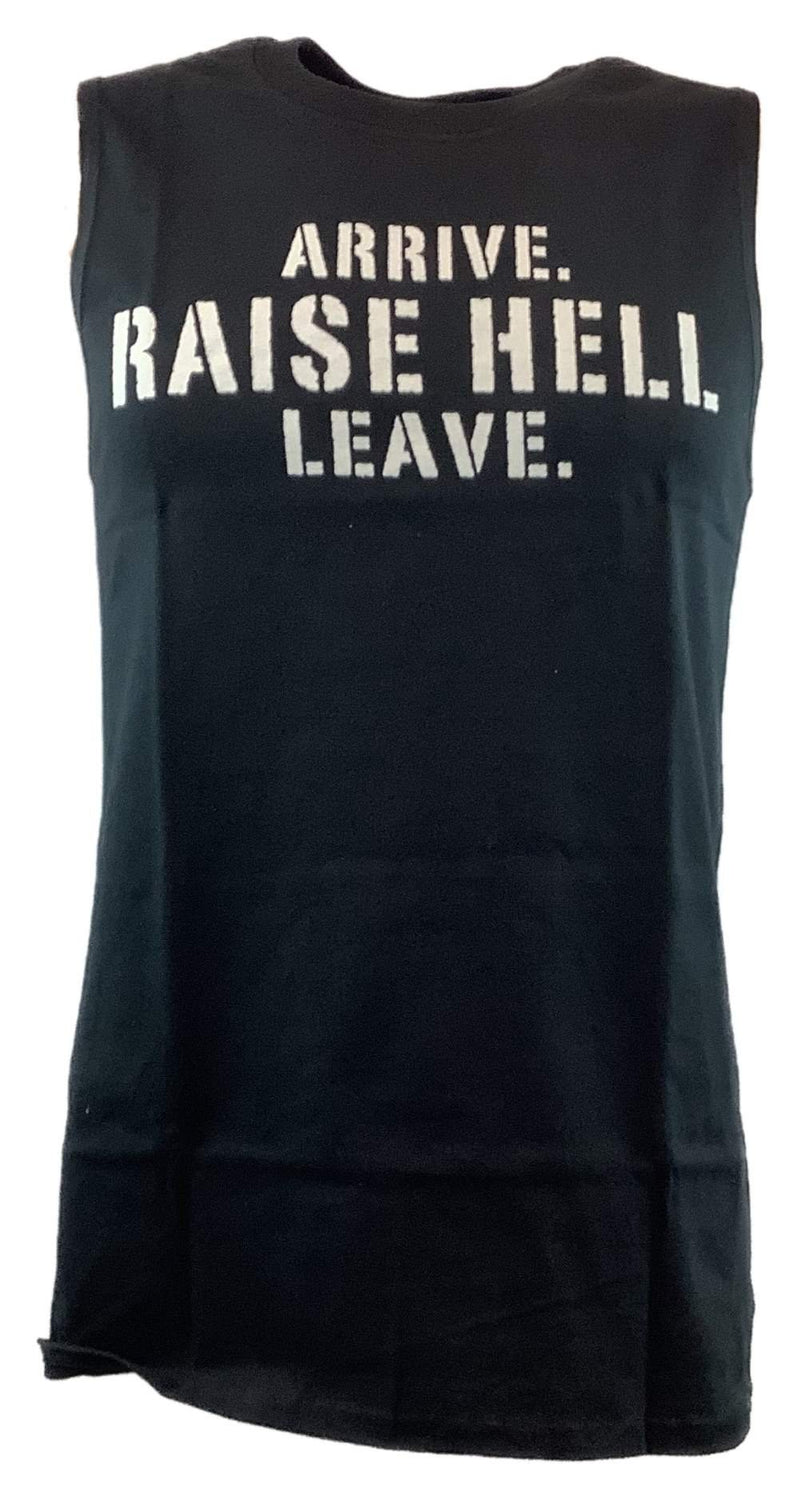 Load image into Gallery viewer, Stone Cold Steve Austin Arrive Raise Hell Leave Sleeveless Muscle Mens T-shirt Sports Mem, Cards &amp; Fan Shop &gt; Fan Apparel &amp; Souvenirs &gt; Wrestling by EWS | Extreme Wrestling Shirts
