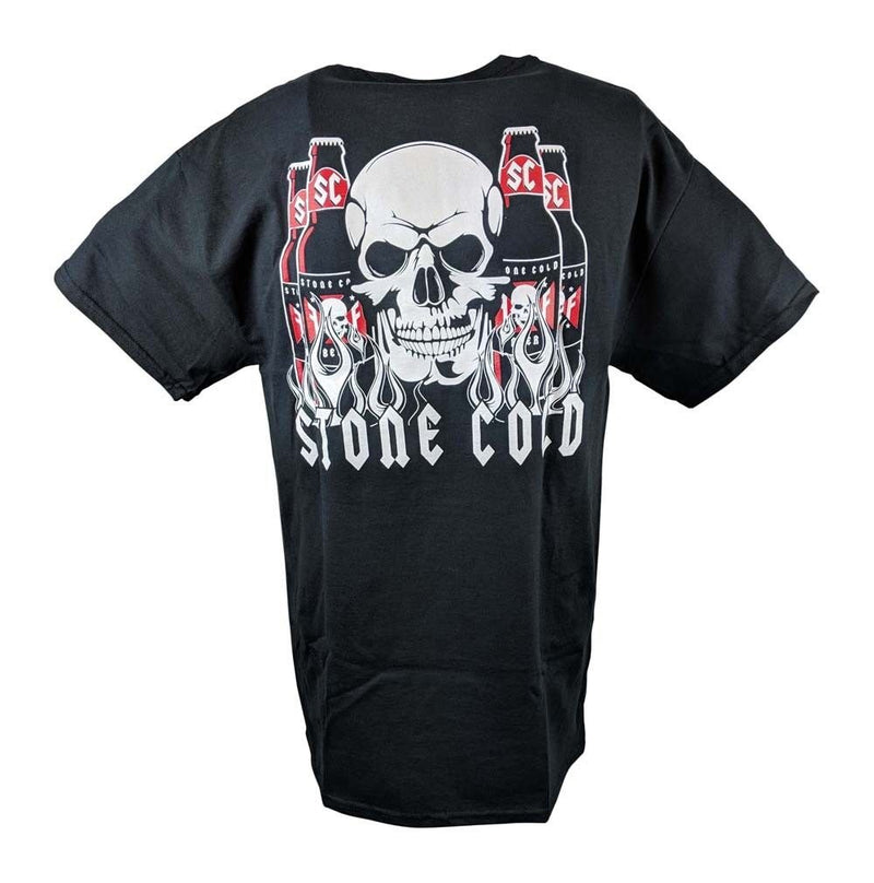 Load image into Gallery viewer, Stone Cold Steve Austin BYOB Beer Skull Mens Black T-shirt Sports Mem, Cards &amp; Fan Shop &gt; Fan Apparel &amp; Souvenirs &gt; Wrestling by EWS | Extreme Wrestling Shirts
