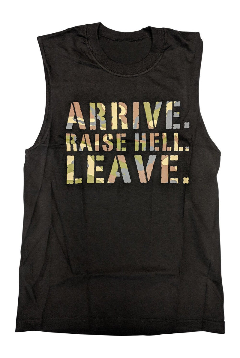 Load image into Gallery viewer, Stone Cold Steve Austin Camo Raise Hell Leave Mens Sleeveless T-shirt Sports Mem, Cards &amp; Fan Shop &gt; Fan Apparel &amp; Souvenirs &gt; Wrestling by Hybrid Tees | Extreme Wrestling Shirts
