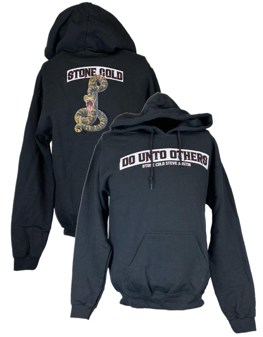 Stone Cold Steve Austin Do Unto Others Rattlesnake Hoody Sweatshirt by WWE | Extreme Wrestling Shirts