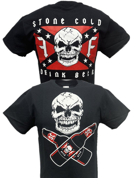 Urban Backwoods Women's T-Shirt - Black Belgium Skull & Soccer Flag Graphic, 100% Cotton - View #3