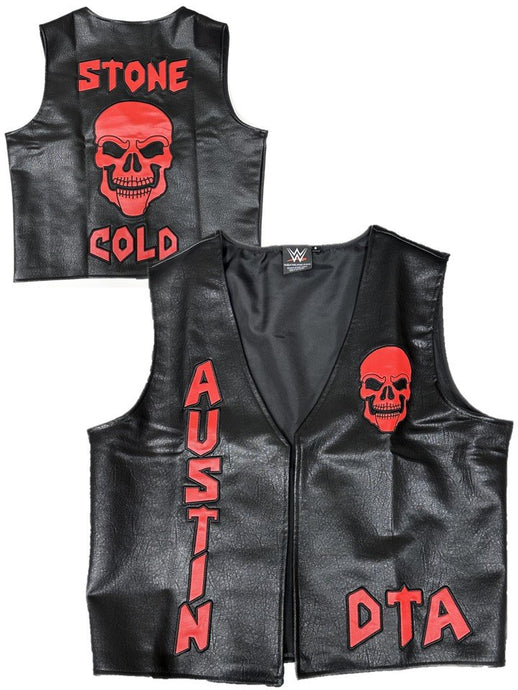 Stone Cold Steve Austin DTA Don't Trust Anybody Red Logo Replica Vest by EWS | Extreme Wrestling Shirts