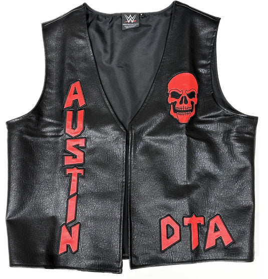 Stone Cold Steve Austin DTA Don't Trust Anybody Red Logo Replica Vest by EWS | Extreme Wrestling Shirts