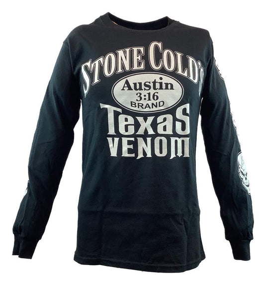 Stone Cold Steve Austin Long Sleeve Texas Venom 101 Proof Mens T-shirt Sports Mem, Cards & Fan Shop > Fan Apparel & Souvenirs > Wrestling by EWS | Extreme Wrestling Shirts