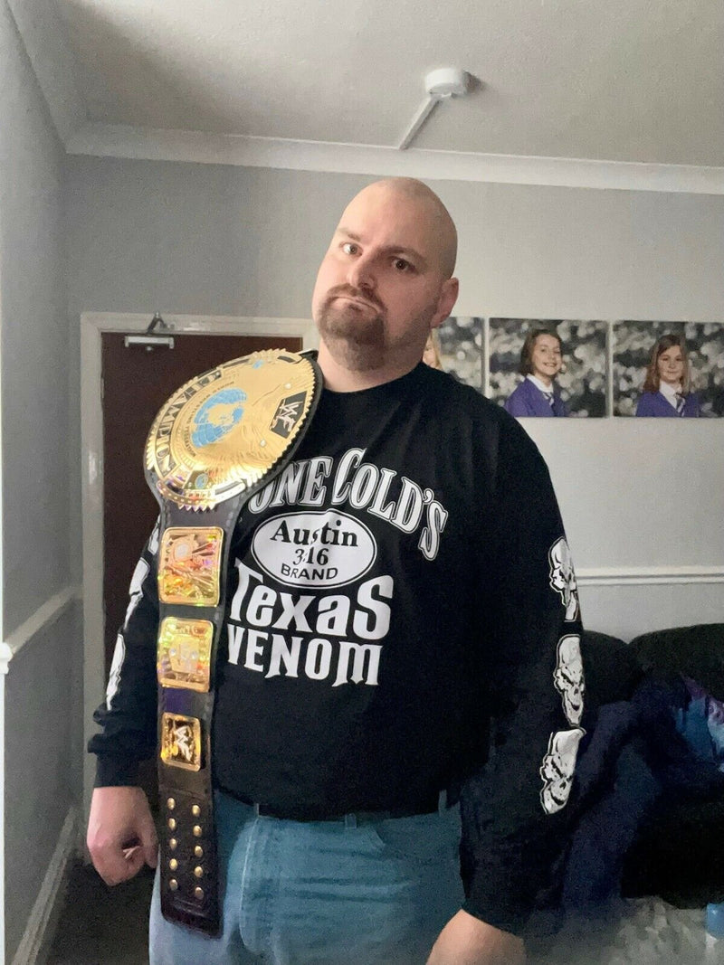 Load image into Gallery viewer, Stone Cold Steve Austin Long Sleeve Texas Venom 101 Proof Mens T-shirt Sports Mem, Cards &amp; Fan Shop &gt; Fan Apparel &amp; Souvenirs &gt; Wrestling by EWS | Extreme Wrestling Shirts
