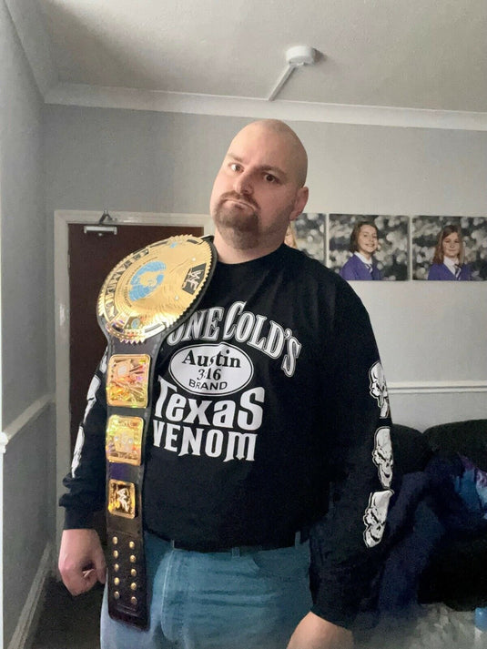 Stone Cold Steve Austin Long Sleeve Texas Venom 101 Proof Mens T-shirt Sports Mem, Cards & Fan Shop > Fan Apparel & Souvenirs > Wrestling by EWS | Extreme Wrestling Shirts