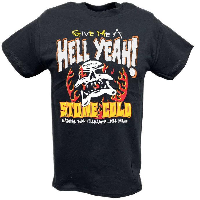 Stone Cold Steve Austin Natural Born Hellraiser T-shirt by EWS | Extreme Wrestling Shirts