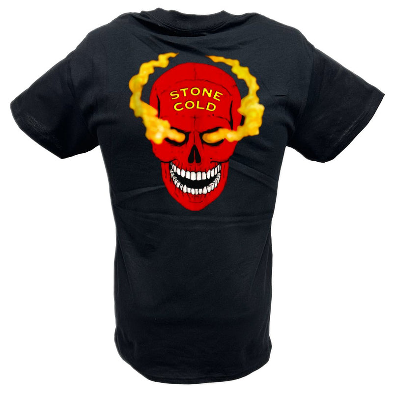 Load image into Gallery viewer, Stone Cold Steve Austin Ragin Redneck Red Smoking Skull T-shirt by EWS | Extreme Wrestling Shirts

