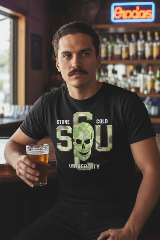 Stone Cold Steve Austin SCU School of Hard Knocks T-shirt by EWS | Extreme Wrestling Shirts