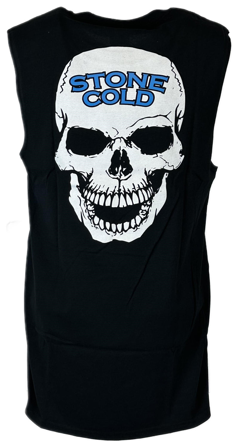 Load image into Gallery viewer, Stone Cold Steve Austin Sleeveless 3:16 White Skull Mens Black T-shirt Sports Mem, Cards &amp; Fan Shop &gt; Fan Apparel &amp; Souvenirs &gt; Wrestling by EWS | Extreme Wrestling Shirts
