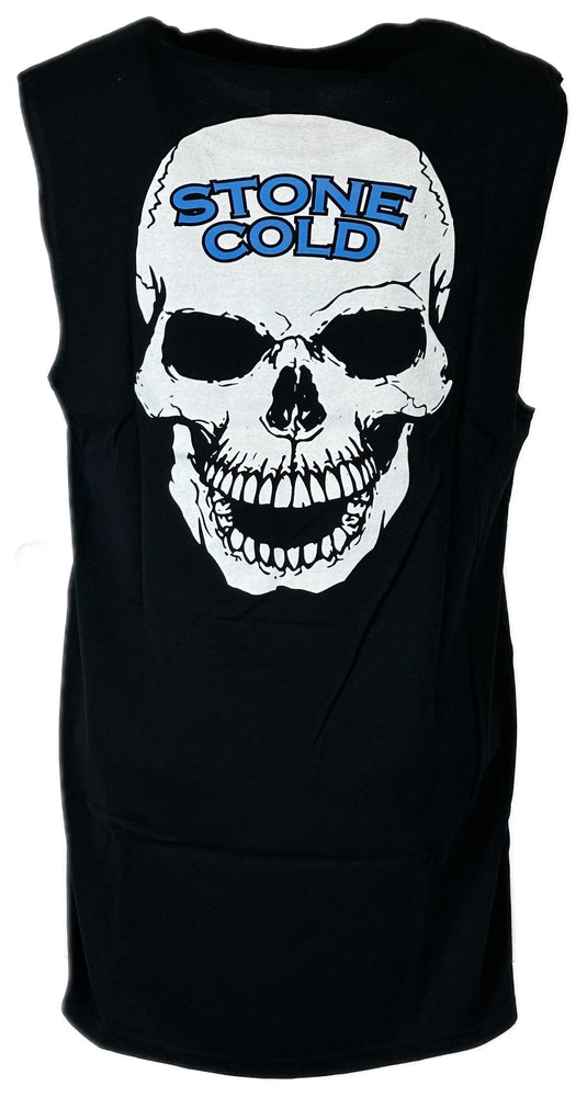 Stone Cold Steve Austin Sleeveless 3:16 White Skull Mens Black T-shirt Sports Mem, Cards & Fan Shop > Fan Apparel & Souvenirs > Wrestling by EWS | Extreme Wrestling Shirts