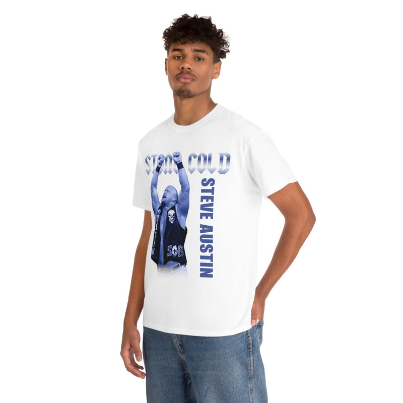 Load image into Gallery viewer, Stone Cold Steve Austin SOB Arms Raised White T-shirt Sports Mem, Cards &amp; Fan Shop &gt; Fan Apparel &amp; Souvenirs &gt; Wrestling by Freeze | Extreme Wrestling Shirts
