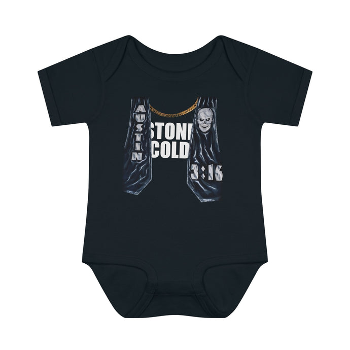 Stone Cold Steve Austin Vest Black Baby Bodysuit by WWE | Extreme Wrestling Shirts