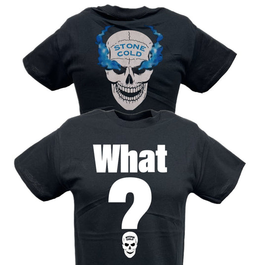 Stone Cold Steve Austin What? Smoking Skull Mens T-shirt Sports Mem, Cards & Fan Shop > Fan Apparel & Souvenirs > Wrestling by Hybrid Tees | Extreme Wrestling Shirts