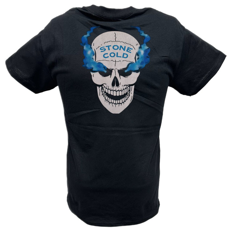 Load image into Gallery viewer, Stone Cold Steve Austin What? Smoking Skull Mens T-shirt Sports Mem, Cards &amp; Fan Shop > Fan Apparel &amp; Souvenirs > Wrestling by Hybrid Tees | Extreme Wrestling Shirts

