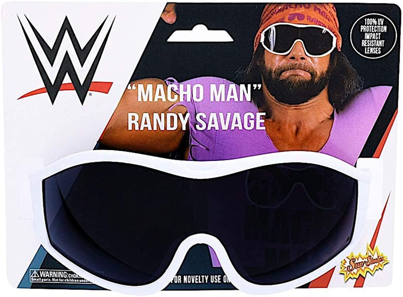 Load image into Gallery viewer, Sun-Staches Party Costumes Macho Man White Frame Black Lens sg3334, White, Black Apparel by Sun-Staches | Extreme Wrestling Shirts
